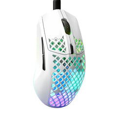 SteelSeries Aerox 3 Wireless Gen 2 - Ultralight 68g Gaming Mouse, 4K Polling, 26K DPI Optical Sensor, 200 Hours Battery Life, IP54, 80 Million Clicks, RGB, Pure PTFE Gliding Feet, Shadow
