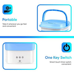 Mini Washing Machine for Clothes | Portable Automatic Washer with USB Power | Compact Laundry Machine for Travel, Baby Clothes, Underwear & Small Loads | Foldable & Lightweight Design F1