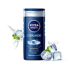Nivea Woody Fresh Active Roll On For Men, Anti-Perspirant, 50 Ml & Men Body Wash, Deep Impact, 3 In 1 Shower Gel For Body, Face & Hair, With Microfine Clay, 250 Ml