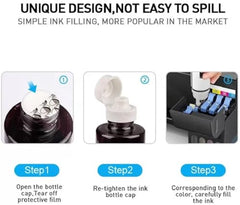 Printer Ink Refill Dye Ink for HP GT53 GT52 Compatible for HP Ink Tank 115, 310, 315, 319, 410, 415, 416, 419, 455, 500, 515, 530, 615, GT 5810, GT 5811, GT 5820 (GT51 ST+BK)