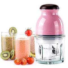 All in One Capsule Cutter Quatre Food Chopper| Food Processor Multi-Purpose Vegetable Fruit Blender Mixer| Meat Grinder Crusher with Top Pushing Button| Mixy & Juicer
