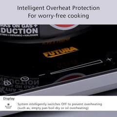 Hawkins Futura Single Induction Hob, 2000-W Cooktop with 20 Power Settings, Precise Time Setting Intervals, Child Lock, Black (FIC1A1)