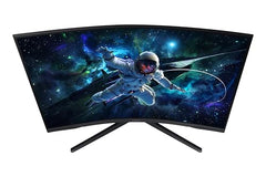 Samsung 32" (80cm) Odyssey G5 2K Curved Gaming Monitor|QHD 2560 X 1440|1000R Curved|165Hz|1ms(MPRT)|300nits|Ports-HDMI,DP,Headphone|DP Cable|HDR10|FreeSync|LS32CG550EWXXL|Black