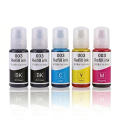 D-tron GT51/GT52 Compatible Refill Ink for HP 5810 5811 5820 5821 115 116 117 310 315 319 410 415 416 419 457 Printers (Black-2 Colour-3) Pack of 5 - Cyan, Magenta, Yellow, Black