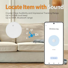 AUSHA Smart Bluetooth Tracker Device|No SIM Needed | Compatible with Apple Find My| Alert & Water Resistant | for Bags, Wallet, Luggage, Keys Finder