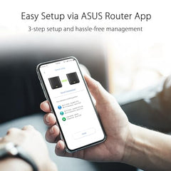 ASUS ZenWiFi BT6 Tri-Band WiFi 7 Mesh, 9.4 Gbps, 3000 sq.ft. (1pk), 2.5G WAN Port, Security and Parental Controls Included, Smart Home Master SSIDs, 4G & 5G Mobile Tethering