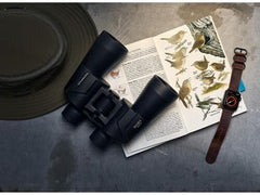 Olympus Binocular 10x50 S Including Strap, case. Sharp Details, Natural Colours, Wide Field of View, Lightweight - Ideal for Nature Observation, Birdwatching and Concerts, Black (V501023BU000)
