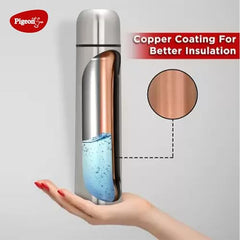 Pigeon 1.5 litre Hot Kettle and Stainless Steel Water Bottle Combo used for boiling Water, Making Tea and Coffee, Instant Noodles, Soup with Auto Shut- off Feature, 1300 W