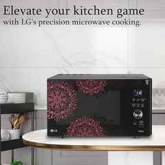 LG 28 L Scan-To-Cook Wi-Fi Enabled Charcoal Convection Microwave Oven (MJEN286UBW, Black, Beige Door, 301 Auto Cook Menu, Bar-be-queing at home, 30 Heart Healthy Recipes, Diet Fry & Multicook Tawa)