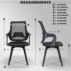 MRC Mono Ergonomic Office Chair (Mid-Back) – Revolving Breathable Mesh Desk Chair for Work from Home & Study–Lumbar Support & Heavy Duty Nylon Base (Grey & White)