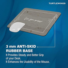 TURTLEWINGS | Mousepad |Aesthetic Strawberry Mousepad – 22x18 cm, 3mm Thick | Abstract Design Non-Slip Rubber Base | Office, Study & Gaming Use | Premium Smooth Surface 2 (Design 08)