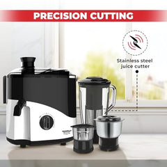 Maharaja Whiteline Odacio Desire Juicer Mixer grinder 550 Watt,smooth juicing, 3 jars, 5years warranty