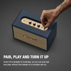 Marshall Acton III Wired Connectivity Stereo Home Speakers with Bluetooth 5.2 & RCA or 3.5mm Input – Black