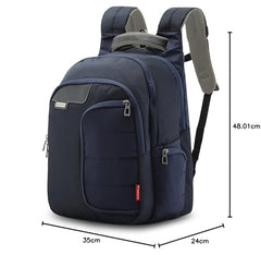 HARISSONS Vervo 40L Waterproof Laptop Backpack for Men & Women | Fits 15.6" Laptop with Sternum Strap, Quick Access Pocket, Detachable Key Holder, Organized Compartments & Raincover (Grey)