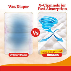 Huggies Comfy Pants Baby Diaper, Large (L) Size (9-14 Kgs), Pack of 192 (96 count, Pack of 2)