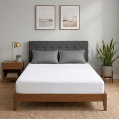 MollisHomes Mattress Protector Single Size, 72x36 Inches, Grey