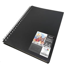 Brustro Artists Sketch Book Wiro Bound, A5 Size (5.8x8.3 inches), Landscape, 116 Pages, 160 GSM (Acid Free) | Ideal for Sketching,Shading,Drawing with Pencil,Charcoal,Graphite