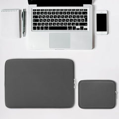 Meyaar Laptop Sleeve 13 Inch with Accessory Pouch, Soft Plush Fur Lined Zipper Case for MacBook Air 13.6” M2/M3/M4/M5, Pro 13”/14” M1–M5, Neo 13 (Black, for 13"/13.3" MacBook)