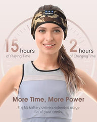 MUSICOZY Sleep Headphones Bluetooth Headband Headphones for Side Sleepers | Sleeping Headbands Wireless Sports Earphones Sweat Resistant Earbuds for Workout Running Cool Gadgets Unique Gifts for Women