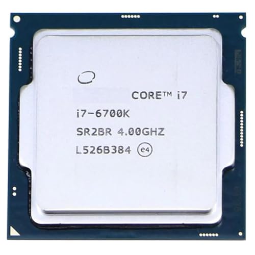 Core i7-6700K 6th Generation Desktop Processor, 4.0 GHz Quad-Core, Unlocked, LGA 1151, High-Performance CPU for Gaming and Productivity (Supports H110 Motherboard)