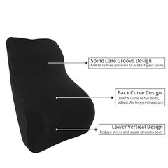 TEKCOOL Cotton Orthopedic Coccyx Cushion For Tailbone Pain Car SeatCushions For Chair Tailbone Pillow For Sitting SeatCushion For Car Driving Seat Sitting Pillow Coccyx Seat Cushion For Chair (Black)'