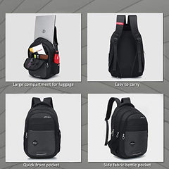 30L Water Restant Office Laptop Bag/Backpack for Men/Women/(Black) (BLACK)