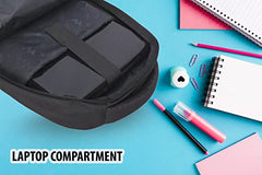 Wildcraft Polyester Stylish 25.6 Liters Multi-Colour 4 Compartment Laptop Backpack (Black)