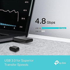TP-Link Archer TX10UB Nano AX900 Wi-Fi 6 Bluetooth 5.3 USB Adapter, 900 Mbps Dual Band USB 2.0, Omni Directional Antenna, Supports Windows 11/10