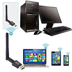 MLD 300Mbps USB WiFi Adapter, Wireless LAN Network Card Adapter Stick USB 2.0 Dongle for Desktop Laptop PC Windows 10 8 7 XP MAC OS MWA-101 (Plug-and-Play for Windows 10) -4Pcs