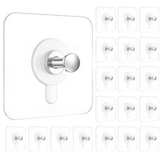 DALUCI Self Adhesive Wall Hooks (Pack of 5) – Heavy Duty Nail-Free Hooks for Wall Heavy Items | Photo Frame Hooks Without Drilling | Strong Sticky Hook for Frames, Clocks & Keys (Photo Frame Hook, 5)