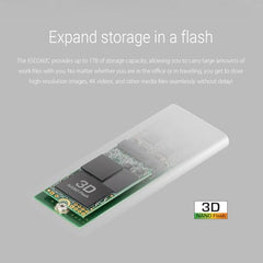 Transcend 500GB External SSD USB 3.1 Gen 2, Type-C, ESD260C Portable External Solid-State Drive, Silver - TS500GESD260C