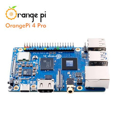 Orange Pi 4 Pro 6GB LPDDR5 8 Core 64 Bit Single Board Computer, 3TOPS AI NPU Allwinner A733 WiFi 6 & Bluetooth 5.4 Frequency 2.0GHz Mini PC Run Android, Linux, Orange Pi OS