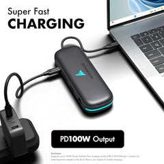 Type C 14 in 1 Wozoyo Docking Station, PD 100W, 2X4K@60Hz HDMI,4K DisplayPort, 2XType-C 10Gbps, USB 10Gbps, Gigabit Ethernet, AUX Port,Universally Compatible Thunderbolt 4,macOS,Windows,Android & iOS