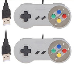 REES52 USB Controller, 2 Pack USB Wired Retro Classic Game Controller Joypad Game Pad for Windows Laptop PC Mac and Raspberry Pi System