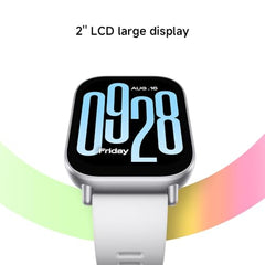 Xiaomi Redmi Watch 5 Active Matte Silver|Smartwatch| 2.0" LCD display, Long battery life, Bluetooth calling, Noise reduction, Health tracking, 5ATM waterproof, 18 days battery life