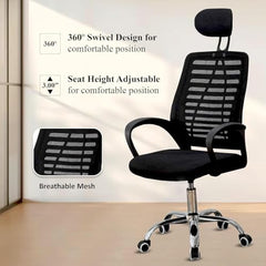 Casa Haus Italia Premium Leatherette Office Chair for Work | Boss Chair, Ergonomic Executive, Luxurious Cushioned Arms & Seat, 2 Point Back Massager, Heavy Duty Metal Base (Burgundy)