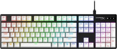 HyperX PBT Keycaps – Full Key Set, Double Shot PBT Material, (Layout), (Keys), White (519T5AA#ABA)
