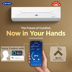 Carrier 2 Ton 5 Star Wi-Fi Smart Flexicool Inverter Split AC (Copper, Convertible 6-in-1 Cooling,Smart Energy Display,HD & PM 2.5 Filter, ESTER EDGE FXi (Wi-Fi), CAI24EE5R35W0,White)