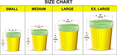 Shalimar Compostable Garbage Bags | Medium 19 X 21 Inches | 45 Bags (15 Bags X 3 Rolls) | Dustbin Bag/Trash Bag | (Green)