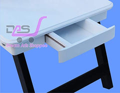 Dream Arts Shoppee Laptop Table Adjustable Foldable with one Drawer (Black)