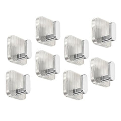 SIGNAMIO 6 Hook Shelf Adhesive Strip Wall Hanging Sticky Hook Black