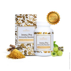 Swarnakayu 24k Gold Bhasma Immunity Booster, India's Exclusive Ayurvedic Wellness Product, Helps Boost Body's Natural Defence Mechanisms, Stamina, Strength, 100% Ayurvedic Ingredients - 30 tablets