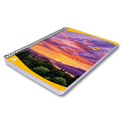 YOUVA Navneet|Spiral Long Book For Students And Executives|Spiral Bound With Safety Lock|A4 Size -21 X 29.7 Cm|Single Line|400 Pages|Pack Of 1