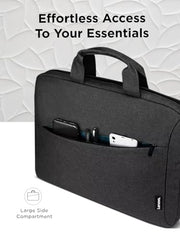 Lenovo Casual Laptop Briefcase T210 (Toploader) 39.62 cm (15.6-inch) Water Repellent Black, Sleek Design, Lightweight, Office Use, Black