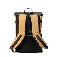 TRIPOLE Tusker Roller Top Laptop Backpack for Daily Use and Travelling | Water-repellent fabric, Anti Theft Pockets and Expandable size (Khaki)