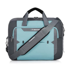 uppercase Alphatech Pro 02 Padded 15.6" Laptop & iPad Compartment Messenger Bag with Trolley Sleeve Quick Access Pockets Detachable Shoulder Strap Office Bag for Men & Women Blue - 19 L