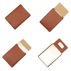 ENTHOPIA 13 to 14 Inches Folio Laptop Case Cover Vegan Leather Compatible for MacBook, Lenovo, Hp, Dell &Other Notebooks - Plain Cork