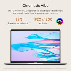 ASUS Vivobook S16 (2026),Smartchoice,AMD Ryzen AI 5 330,AMD Radeon iGPU,16GB RAM (Upgradeable),512GB SSD,FHD,OLED,16"(40 cm),Win 11,M365 Basic(1Y),Office 24,BFF Peachy,1.7 Kg,M3607KA-SH147WS,AI Laptop