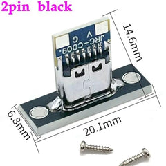 Universal Hub Pack of 4 4-Pin USB 3.1 Type-C Female Connector – Easy-Solder Charging Jack for Robotics and IoT Projects