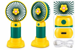 Funstars Mini Portable Hand Fan USB Type-C Rechargeable(Green)
